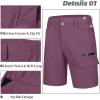 imageMAGCOMSEN Mens Hiking Cargo Shorts 9quot Quick Dry Lightweight Summer Casual Shorts for Men Work Golf Outdoor 5 PocketsPurple Red