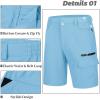 imageMAGCOMSEN Mens Hiking Cargo Shorts 9quot Quick Dry Lightweight Summer Casual Shorts for Men Work Golf Outdoor 5 PocketsSky Blue