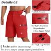 imageMAGCOMSEN Mens Hiking Cargo Shorts 9quot Quick Dry Lightweight Summer Casual Shorts for Men Work Golf Outdoor 5 PocketsTomato Red