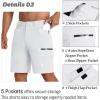 imageMAGCOMSEN Mens Hiking Cargo Shorts 9quot Quick Dry Lightweight Summer Casual Shorts for Men Work Golf Outdoor 5 PocketsWhite