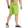 imageMAGCOMSEN Mens Hiking Cargo Shorts 9quot Quick Dry Lightweight Summer Casual Shorts for Men Work Golf Outdoor 5 PocketsYellow Green