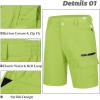 imageMAGCOMSEN Mens Hiking Cargo Shorts 9quot Quick Dry Lightweight Summer Casual Shorts for Men Work Golf Outdoor 5 PocketsYellow Green