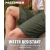 imageMAGCOMSEN Mens Hiking Shorts Lightweight Quick Dry Stretch Cargo Shorts with 5 Pockets Fishing Running Golf CyclingArmygreen