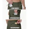 imageMAGCOMSEN Mens Hiking Shorts Lightweight Quick Dry Stretch Cargo Shorts with 5 Pockets Fishing Running Golf CyclingArmygreen