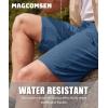 imageMAGCOMSEN Mens Hiking Shorts Lightweight Quick Dry Stretch Cargo Shorts with 5 Pockets Fishing Running Golf CyclingBluegray