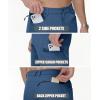 imageMAGCOMSEN Mens Hiking Shorts Lightweight Quick Dry Stretch Cargo Shorts with 5 Pockets Fishing Running Golf CyclingBluegray