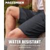 imageMAGCOMSEN Mens Hiking Shorts Lightweight Quick Dry Stretch Cargo Shorts with 5 Pockets Fishing Running Golf CyclingDarkgrey