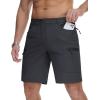 imageMAGCOMSEN Mens Hiking Shorts Lightweight Quick Dry Stretch Cargo Shorts with 5 Pockets Fishing Running Golf CyclingDarkgrey