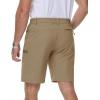 imageMAGCOMSEN Mens Hiking Shorts Lightweight Quick Dry Stretch Cargo Shorts with 5 Pockets Fishing Running Golf CyclingKhaki