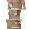 imageMAGCOMSEN Mens Hiking Shorts Lightweight Quick Dry Stretch Cargo Shorts with 5 Pockets Fishing Running Golf CyclingKhaki