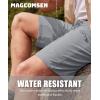 imageMAGCOMSEN Mens Hiking Shorts Lightweight Quick Dry Stretch Cargo Shorts with 5 Pockets Fishing Running Golf CyclingLightgrey