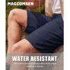 imageMAGCOMSEN Mens Hiking Shorts Lightweight Quick Dry Stretch Cargo Shorts with 5 Pockets Fishing Running Golf CyclingNavy