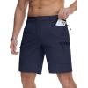 imageMAGCOMSEN Mens Hiking Shorts Lightweight Quick Dry Stretch Cargo Shorts with 5 Pockets Fishing Running Golf CyclingNavy