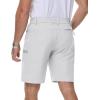 imageMAGCOMSEN Mens Hiking Shorts Lightweight Quick Dry Stretch Cargo Shorts with 5 Pockets Fishing Running Golf CyclingWhite