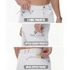 imageMAGCOMSEN Mens Hiking Shorts Lightweight Quick Dry Stretch Cargo Shorts with 5 Pockets Fishing Running Golf CyclingWhite