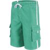 imageMAGCOMSEN Mens Swim Trunks with Mesh Liner 4 Pockets Quick Dry Beachwear Swimuits Board ShortsLight Green
