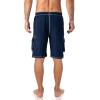 imageMAGCOMSEN Mens Swim Trunks with Mesh Liner 4 Pockets Quick Dry Beachwear Swimuits Board ShortsNavy