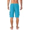 imageMAGCOMSEN Mens Swim Trunks with Mesh Liner 4 Pockets Quick Dry Beachwear Swimuits Board ShortsSky Blue