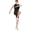 imageMAGCOMSEN Mens Tank Top Cotton Muscle Workout Gym Shirts Moisture Wicking Lightweight Summer Casual Sleeveless ShirtsBlack