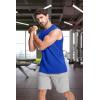 imageMAGCOMSEN Mens Tank Top Cotton Muscle Workout Gym Shirts Moisture Wicking Lightweight Summer Casual Sleeveless ShirtsColor Blue