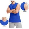 imageMAGCOMSEN Mens Tank Top Cotton Muscle Workout Gym Shirts Moisture Wicking Lightweight Summer Casual Sleeveless ShirtsColor Blue