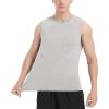 imageMAGCOMSEN Mens Tank Top Cotton Muscle Workout Gym Shirts Moisture Wicking Lightweight Summer Casual Sleeveless ShirtsHeather Beige