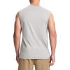 imageMAGCOMSEN Mens Tank Top Cotton Muscle Workout Gym Shirts Moisture Wicking Lightweight Summer Casual Sleeveless ShirtsHeather Beige