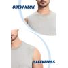 imageMAGCOMSEN Mens Tank Top Cotton Muscle Workout Gym Shirts Moisture Wicking Lightweight Summer Casual Sleeveless ShirtsHeather Beige
