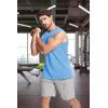 imageMAGCOMSEN Mens Tank Top Cotton Muscle Workout Gym Shirts Moisture Wicking Lightweight Summer Casual Sleeveless ShirtsWaterfall Blue