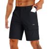 imageMAGCOMSEN Mens Hiking Cargo Shorts 9quot Quick Dry Lightweight Summer Casual Shorts for Men Work Golf Outdoor 5 PocketsBlack