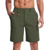 imageMAGCOMSEN Mens Hiking Shorts 5 Pockets WaterResistant Ripstop Quick Dry Outdoor Cargo Fishing Tactical ShortsArmy Green