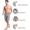imageMAGCOMSEN Mens Hiking Shorts 5 Pockets WaterResistant Ripstop Quick Dry Outdoor Cargo Fishing Tactical ShortsLight Grey