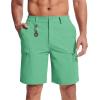 imageMAGCOMSEN Mens Hiking Shorts 5 Pockets WaterResistant Ripstop Quick Dry Outdoor Cargo Fishing Tactical ShortsMint Green