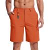 imageMAGCOMSEN Mens Hiking Shorts 5 Pockets WaterResistant Ripstop Quick Dry Outdoor Cargo Fishing Tactical ShortsOrange