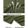 imageMAGCOMSEN Mens Polo Shirts Short Sleeve Cotton Pique Golf Shirt Casual Collared Shirt Lightweight Work Shirts with 3 ButtonsArmy Green