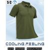 imageMAGCOMSEN Mens Polo Shirts Short Sleeve Cotton Pique Golf Shirt Casual Collared Shirt Lightweight Work Shirts with 3 ButtonsArmy Green