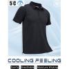 imageMAGCOMSEN Mens Polo Shirts Short Sleeve Cotton Pique Golf Shirt Casual Collared Shirt Lightweight Work Shirts with 3 ButtonsBlack