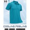 imageMAGCOMSEN Mens Polo Shirts Short Sleeve Cotton Pique Golf Shirt Casual Collared Shirt Lightweight Work Shirts with 3 ButtonsBlue Green