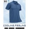 imageMAGCOMSEN Mens Polo Shirts Short Sleeve Cotton Pique Golf Shirt Casual Collared Shirt Lightweight Work Shirts with 3 ButtonsBlue Grey