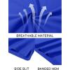imageMAGCOMSEN Mens Polo Shirts Short Sleeve Cotton Pique Golf Shirt Casual Collared Shirt Lightweight Work Shirts with 3 ButtonsColor Blue