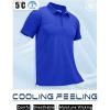 imageMAGCOMSEN Mens Polo Shirts Short Sleeve Cotton Pique Golf Shirt Casual Collared Shirt Lightweight Work Shirts with 3 ButtonsColor Blue