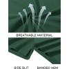 imageMAGCOMSEN Mens Polo Shirts Short Sleeve Cotton Pique Golf Shirt Casual Collared Shirt Lightweight Work Shirts with 3 ButtonsDark Green