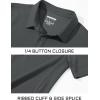 imageMAGCOMSEN Mens Polo Shirts Short Sleeve Cotton Pique Golf Shirt Casual Collared Shirt Lightweight Work Shirts with 3 ButtonsDark Grey