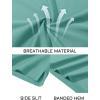 imageMAGCOMSEN Mens Polo Shirts Short Sleeve Cotton Pique Golf Shirt Casual Collared Shirt Lightweight Work Shirts with 3 ButtonsGrey Green