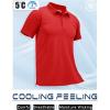 imageMAGCOMSEN Mens Polo Shirts Short Sleeve Cotton Pique Golf Shirt Casual Collared Shirt Lightweight Work Shirts with 3 ButtonsRed