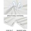 imageMAGCOMSEN Mens Polo Shirts Short Sleeve Cotton Pique Golf Shirt Casual Collared Shirt Lightweight Work Shirts with 3 ButtonsWhite