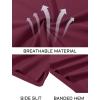 imageMAGCOMSEN Mens Polo Shirts Short Sleeve Cotton Pique Golf Shirt Casual Collared Shirt Lightweight Work Shirts with 3 ButtonsWine Red