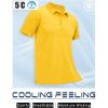 imageMAGCOMSEN Mens Polo Shirts Short Sleeve Cotton Pique Golf Shirt Casual Collared Shirt Lightweight Work Shirts with 3 ButtonsYellow