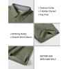 imageMAGCOMSEN Mens Short Sleeve Polo Golf Shirts 3Button Moisture Wicking Athletic TShirts Casual Collared ShirtArmy Green