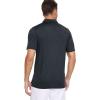 imageMAGCOMSEN Mens Short Sleeve Polo Golf Shirts 3Button Moisture Wicking Athletic TShirts Casual Collared ShirtBlack